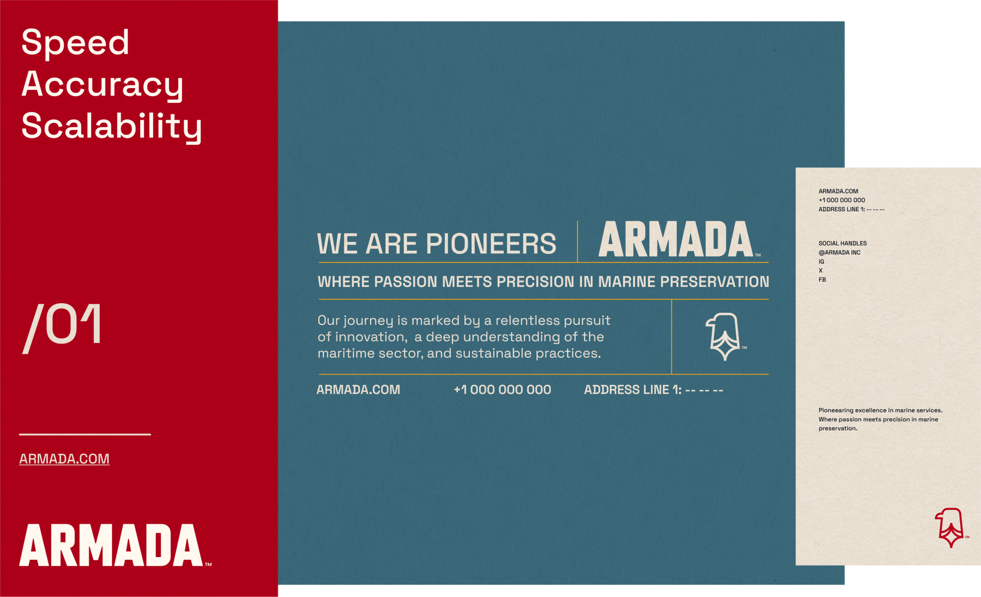Armada — presentation cover and stationery