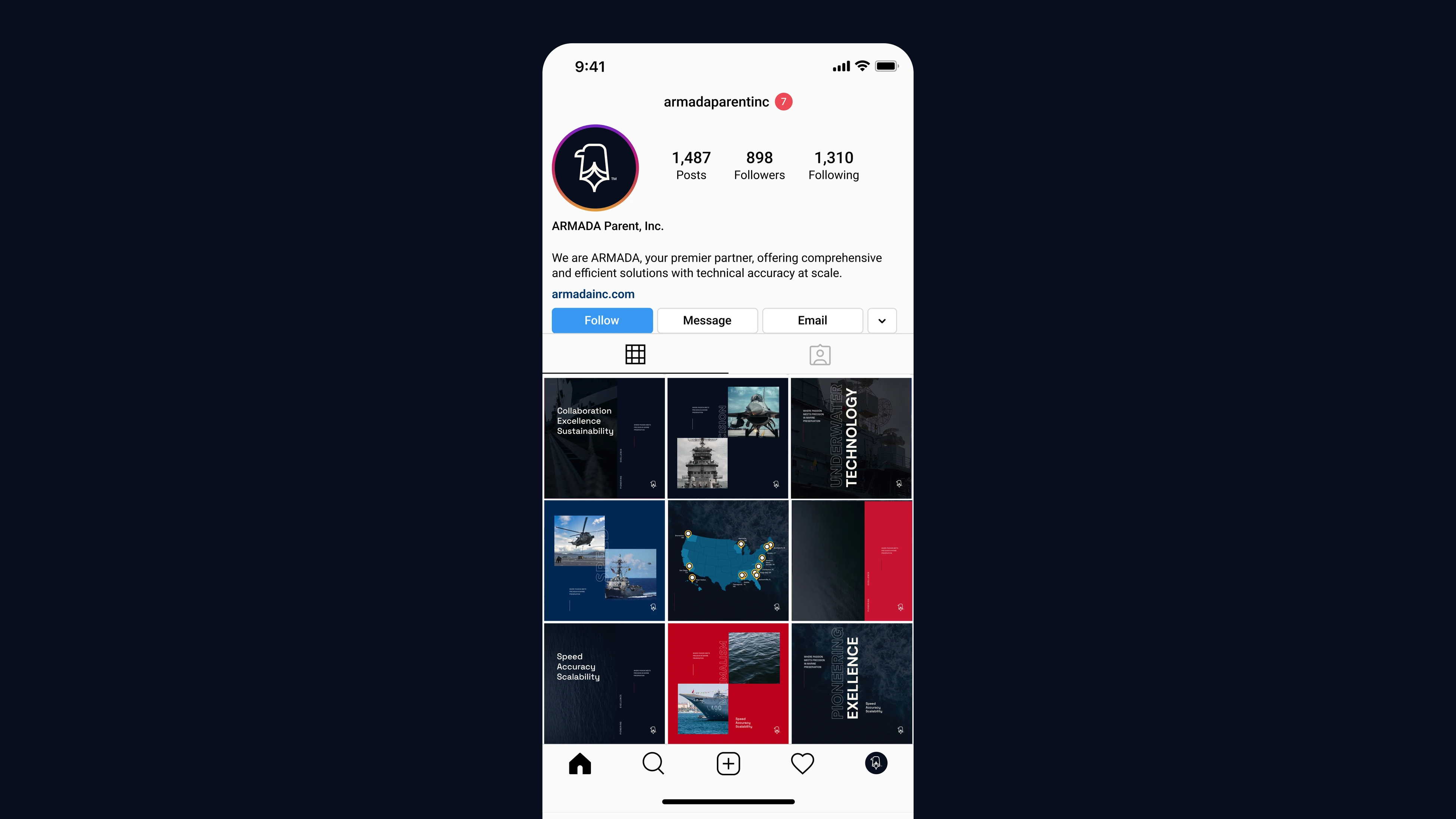 Armada — social media
