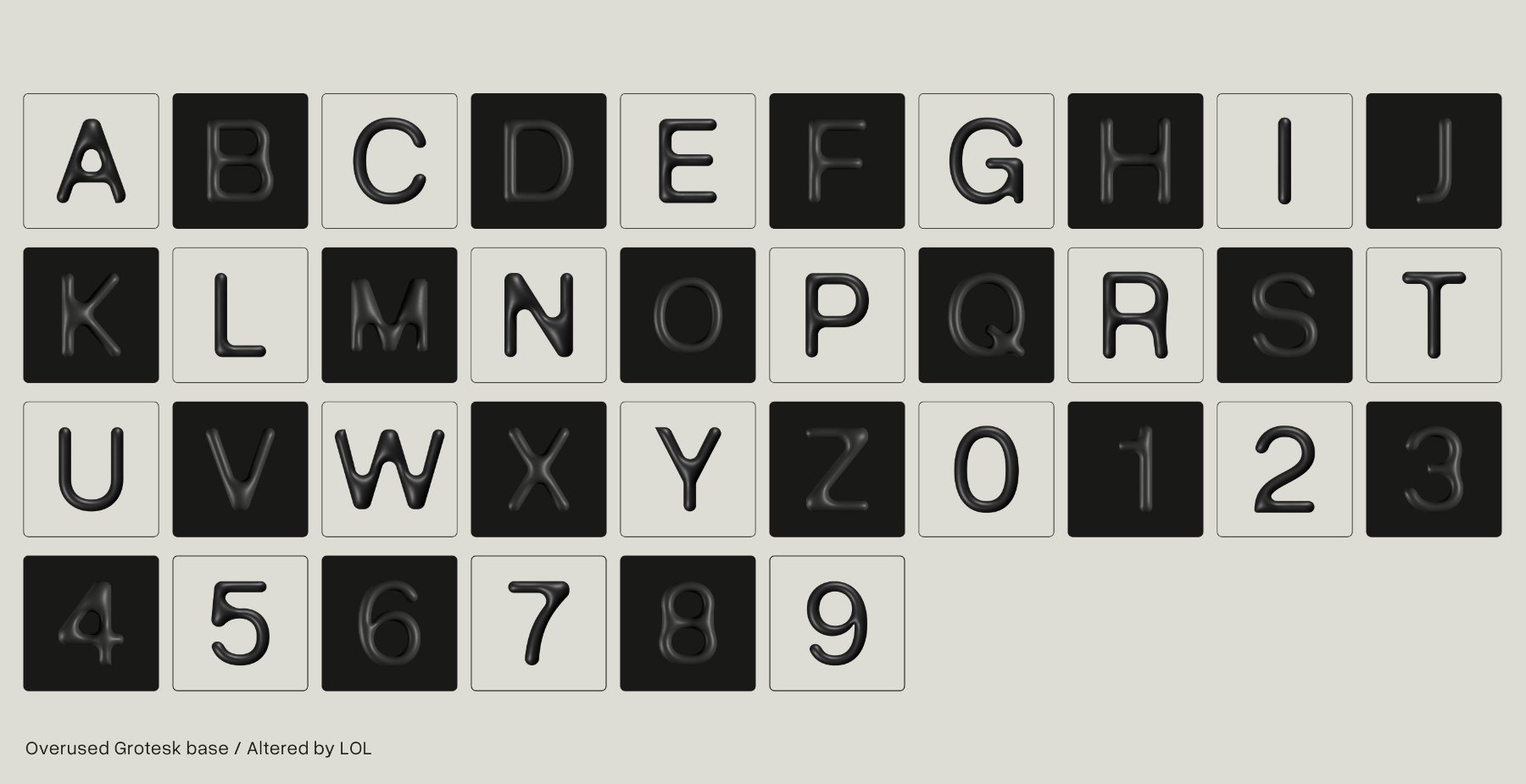 Life of Leisure — type specimen