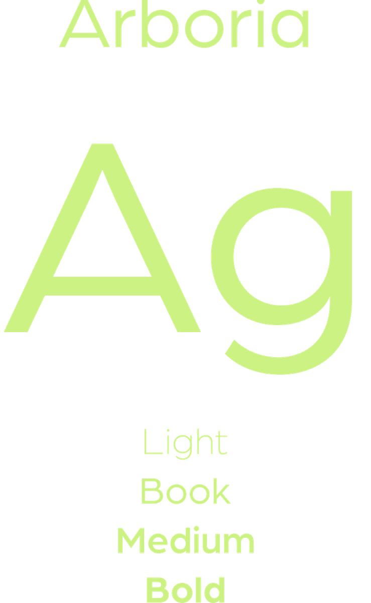 Arboria — Light, Book, Medium, Bold