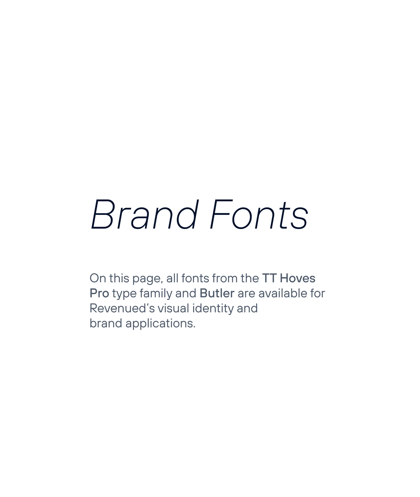 Revenued — brand application