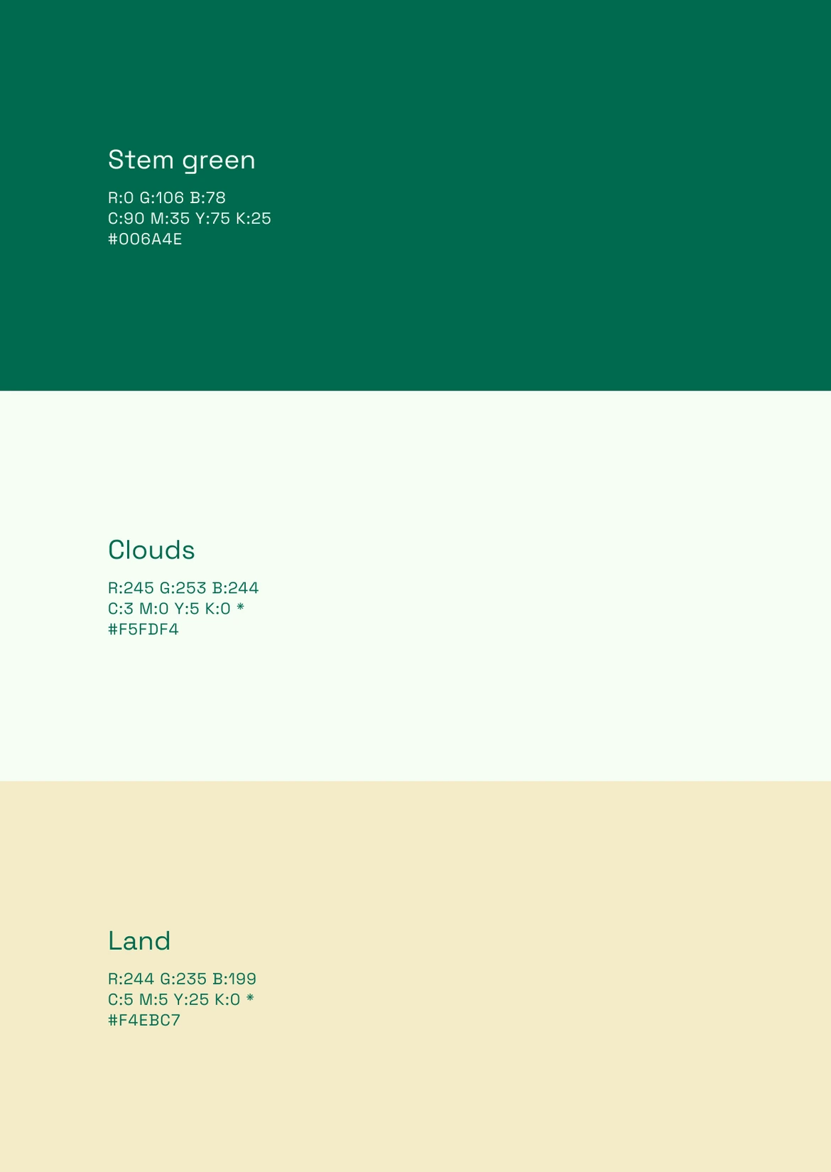 Tulipán — colours