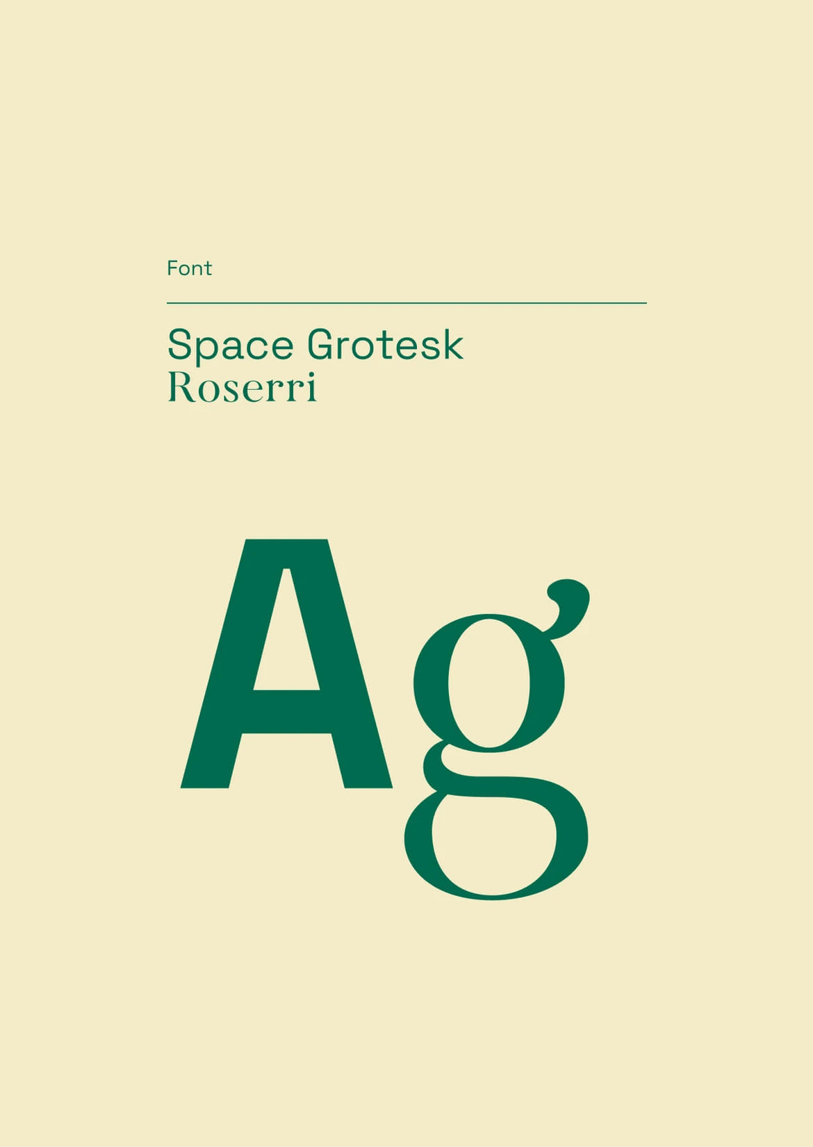 Tulipán — typography